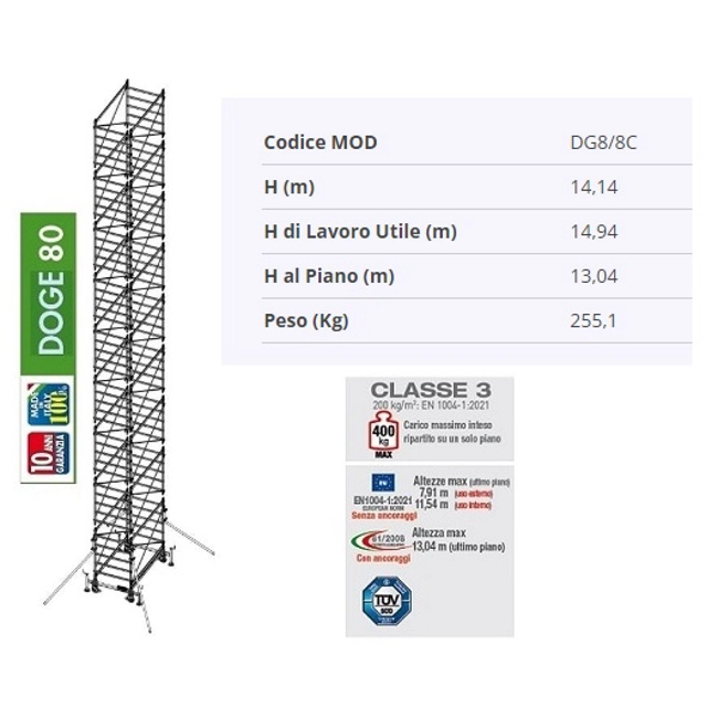 Vendita online Trabattello Doge80 DG8/8CIT
